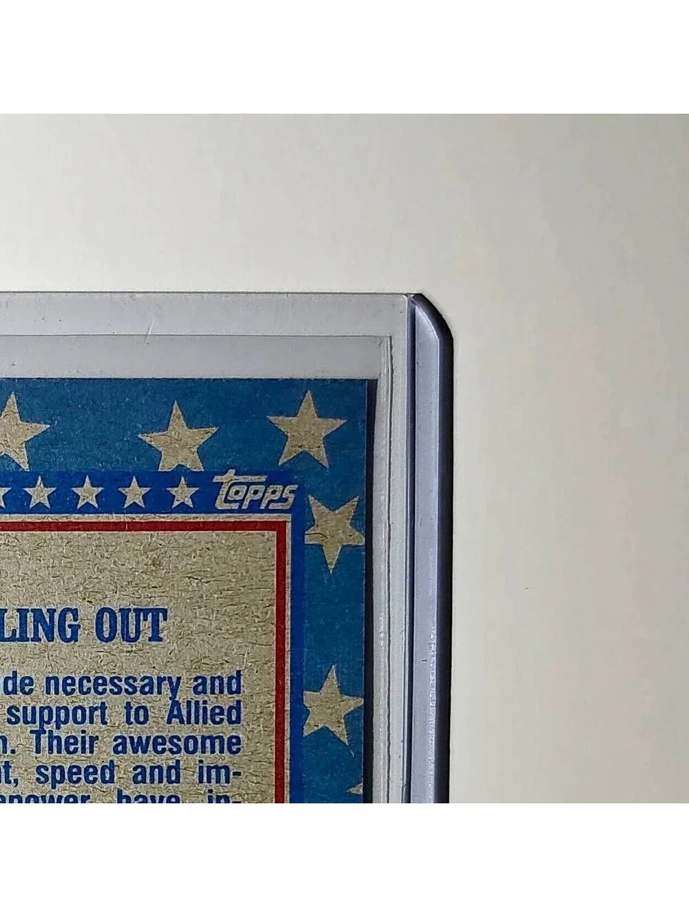 Rolling Out 1991 Topps Desert Storm #91 Card